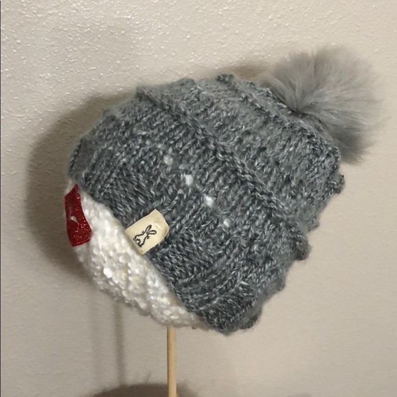 Variegated Gray handcrafted Knitted Hat - Picture 2 of 3